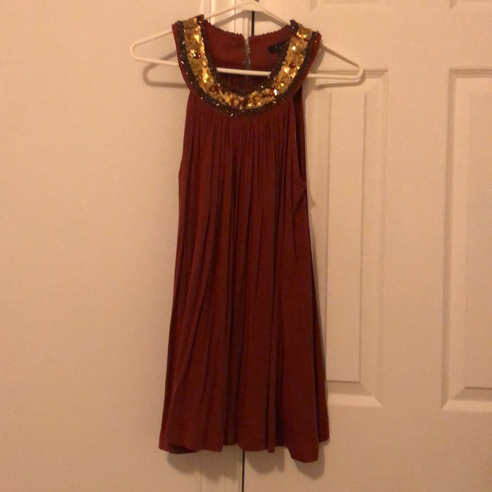 Sequin Sleeveless Shirt